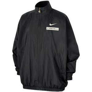 WNBA Nike Black Essential Oversized Woven Full-Zip Jacket